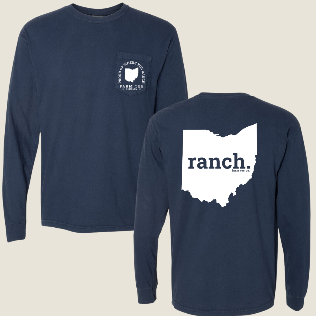 Ohio RANCH Pocket Long Sleeve Tee
