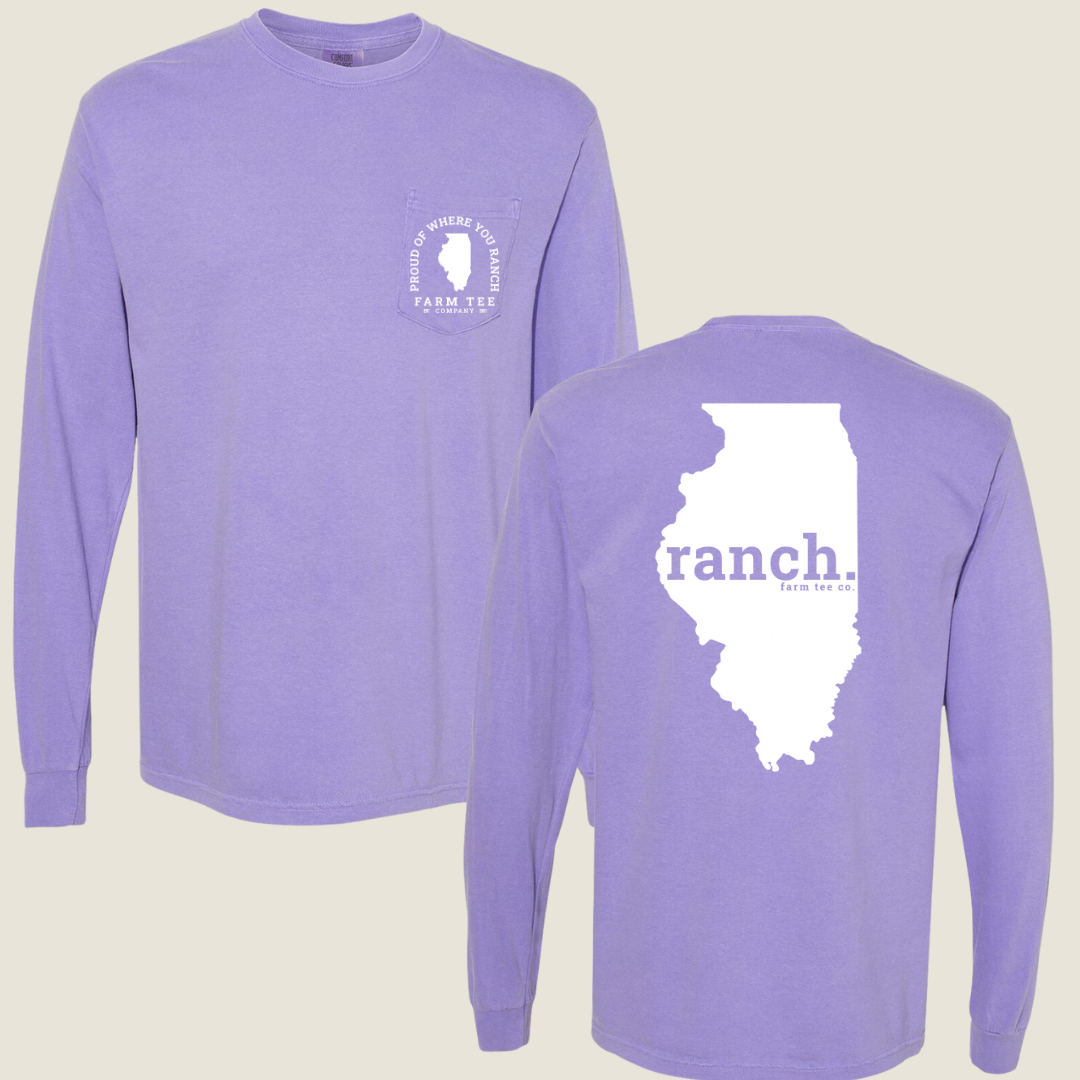 Illinois RANCH Pocket Long Sleeve Tee