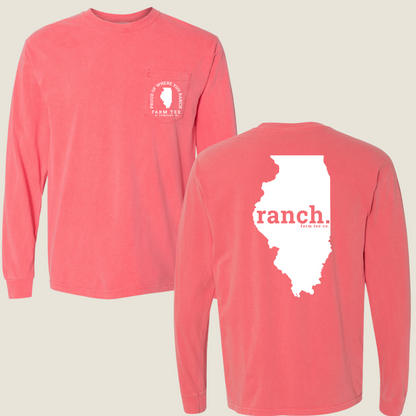 Illinois RANCH Pocket Long Sleeve Tee