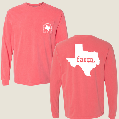 Texas FARM Pocket Long Sleeve Tee