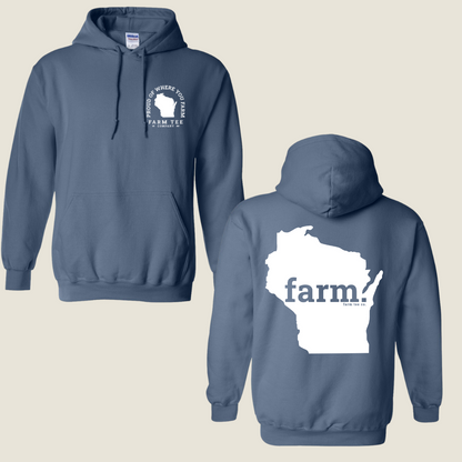 Wisconsin FARM Casual Hoodie