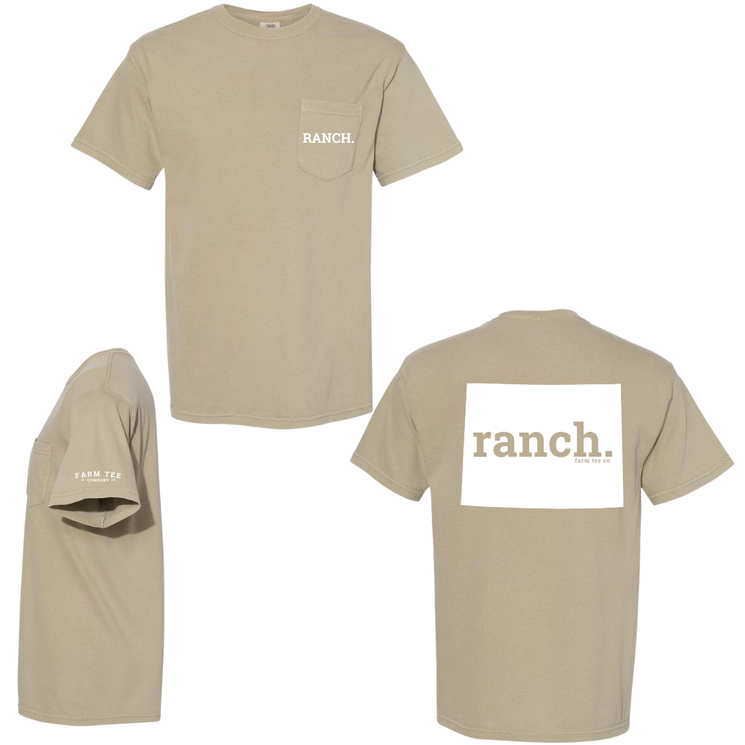 Wyoming RANCH Pocket Tee