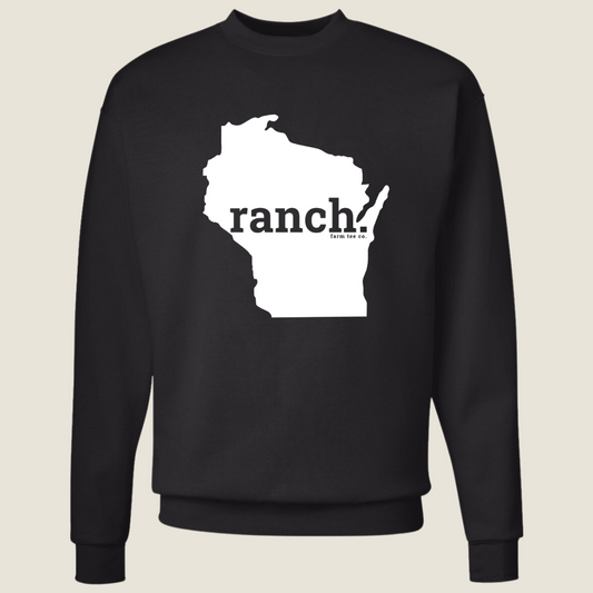 Wisconsin RANCH Crewneck Sweatshirt