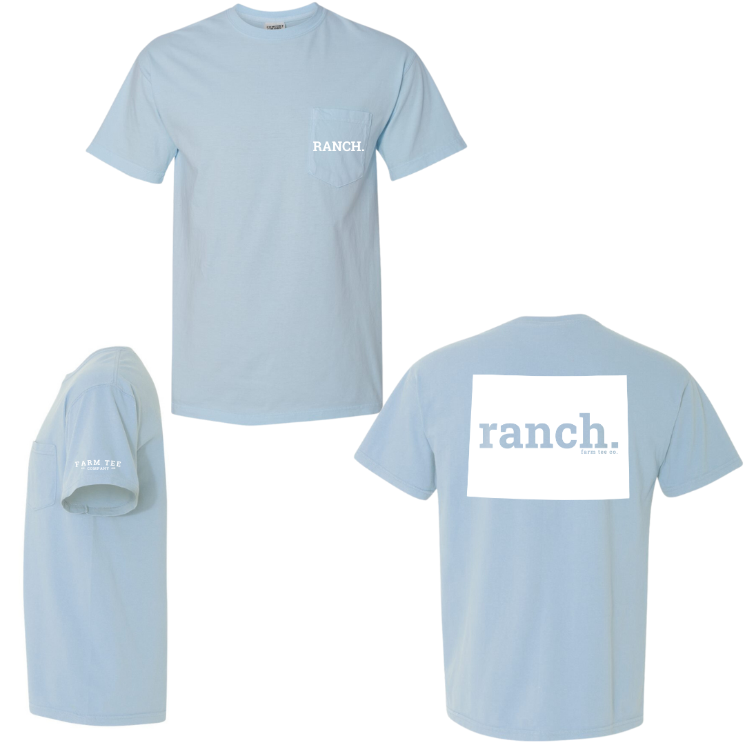 Wyoming RANCH Pocket Tee