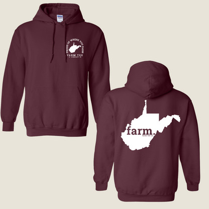 West Virginia FARM Casual Hoodie