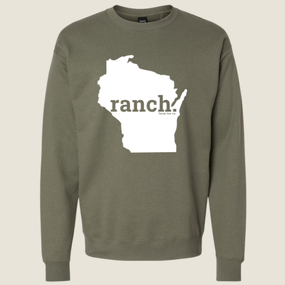 Wisconsin RANCH Crewneck Sweatshirt