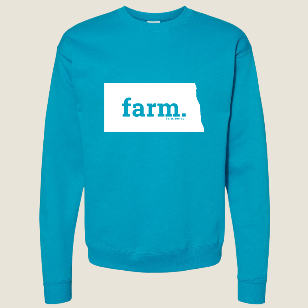 North Dakota FARM Crewneck Sweatshirt