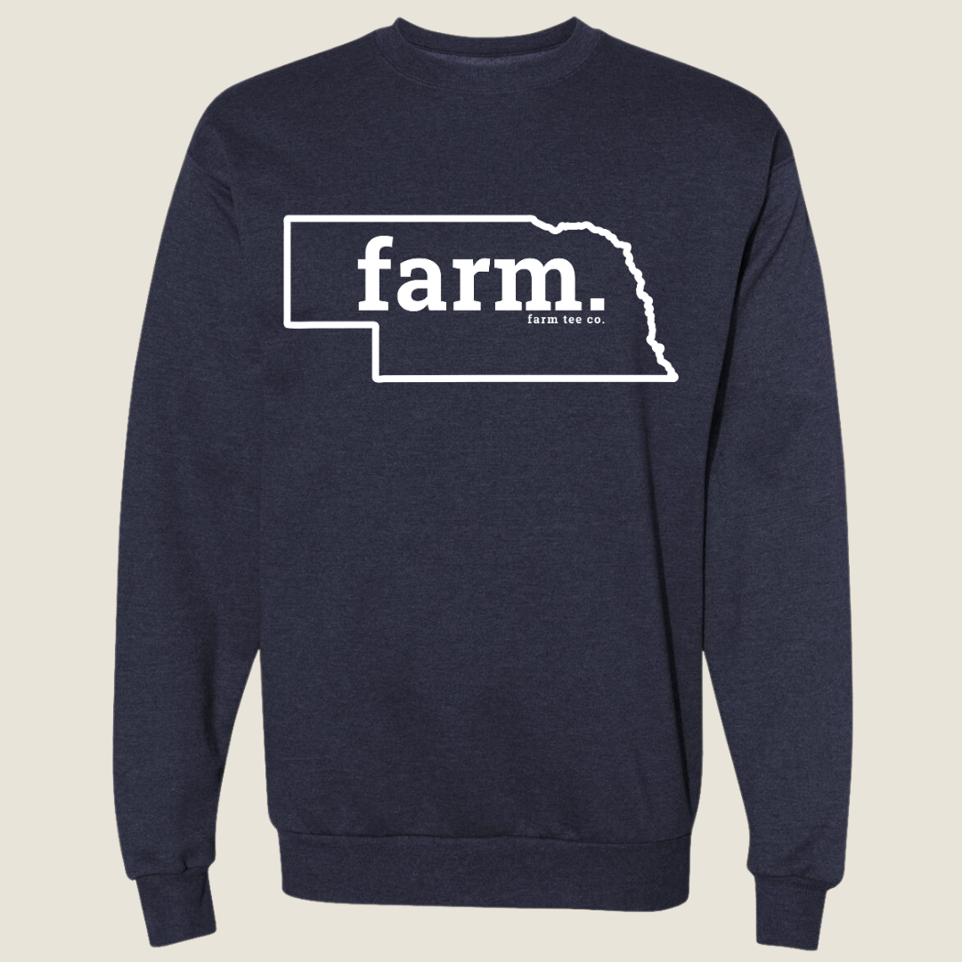 Nebraska FARM Puff Sweatshirt