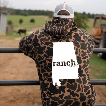 Alabama RANCH Casual Camo Hoodie