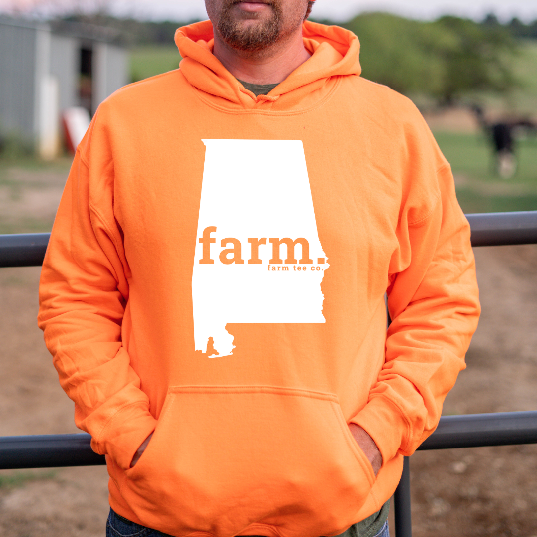 Alabama FARM Safety Orange Hoodie