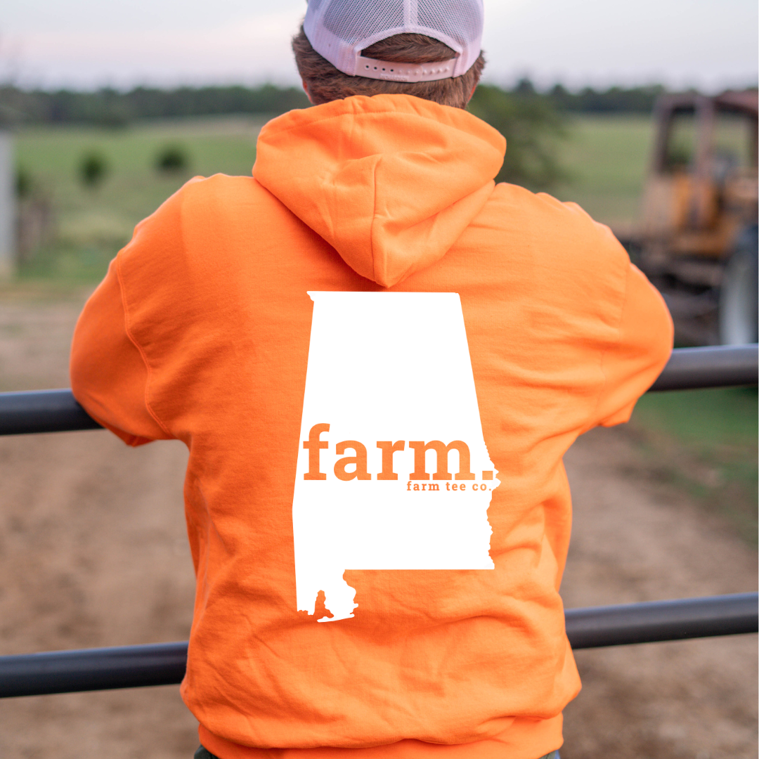 Alabama FARM Safety Orange Casual Hoodie