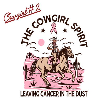 The Cowgirl Spirit Breast Cancer Long Sleeve Tees